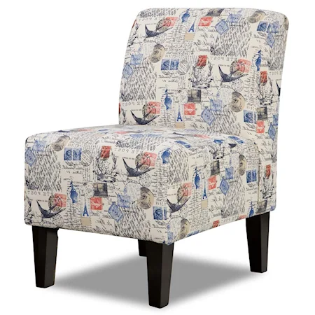 Contemporary Armless Accent Chair